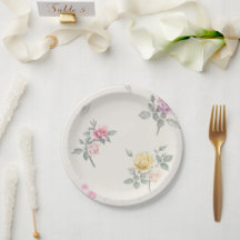 Soft Ivory Rose Watercolor Floral
