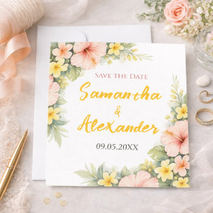 Soft & Joyful Tropical Garden   Save The Date