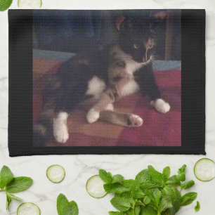 Soft Kitty Paws Tea Towel