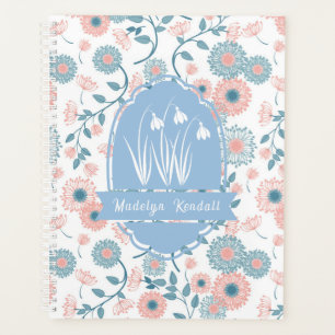Soft Laurentian Floral Custom Name Planner
