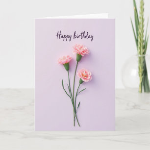 Soft Lavender Birthday Card