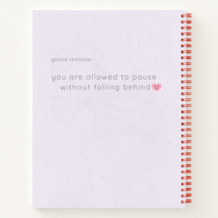 Soft Lavender Dog Notebook Relaxing Cosy Journal
