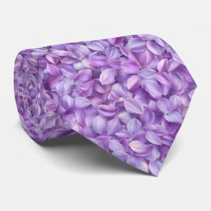Soft Lavender Flower Petals Pattern Tie
