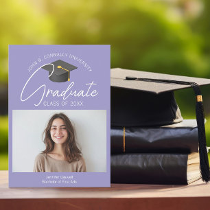 Soft Lavender Graduate Photo 2026 Graduation Announcement