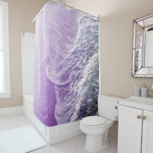 Soft Lavender Purple Ocean Dream Waves #1 #water Shower Curtain