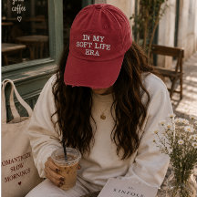 Soft Life Aesthetic Cap, Feminine Lifestyle