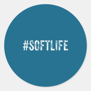 Soft Life Dont Stress Stress Softlife Softli  Classic Round Sticker