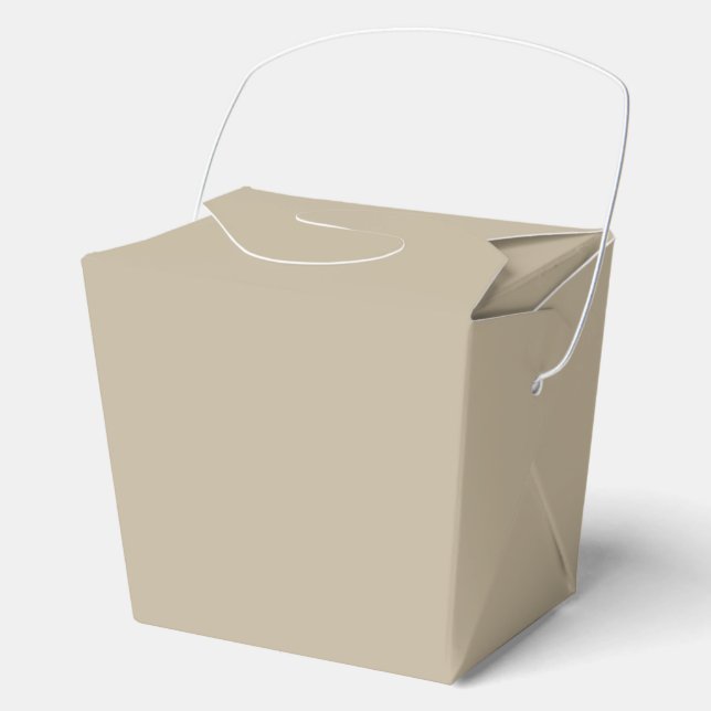 Soft Light Beige Background – Wedding Design Favour Box (Front)