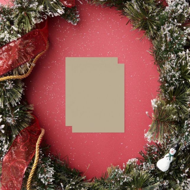 Soft Light Beige Background – Wedding Design Foil Holiday Postcard (Insitu)