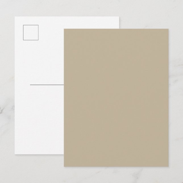 Soft Light Beige Background – Wedding Design Invitation Postcard (Front/Back)