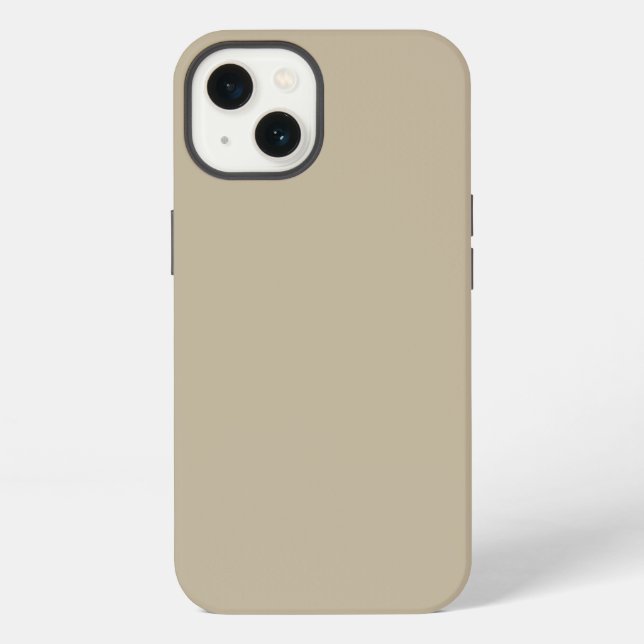 Soft Light Beige Background – Wedding Design iPhone Case (Back)