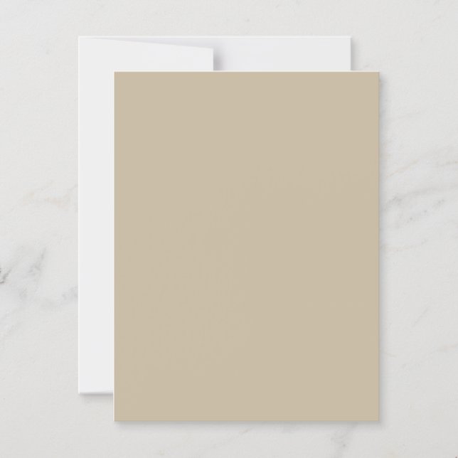 Soft Light Beige Background – Wedding Design Magnetic Invitation (Front)