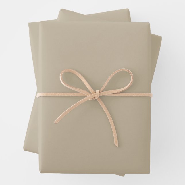 Soft Light Beige Background – Wedding Design Wrapping Paper Sheet (In situ)