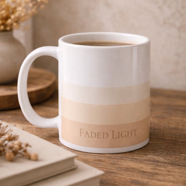 Soft Light Horizon Classic Mug, 11 oz Coffee Mug (Subtle dawn inspired design with clean typography for calm daily rituals)