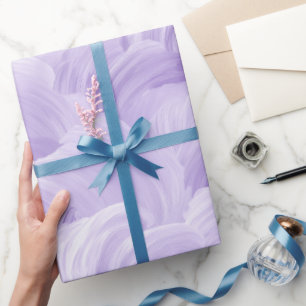 Soft Lilac Lavender Mist Cloud Abstract Pattern Wrapping Paper