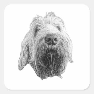 Soft Lines, Strong Spirit Square Sticker