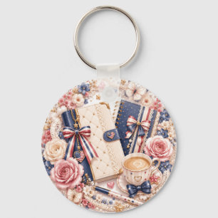 Soft Luxury 4th of July Patriotic Keychain