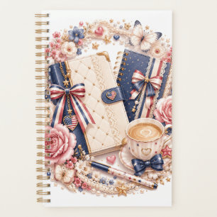 Soft Luxury 4th of July Patriotic Planner