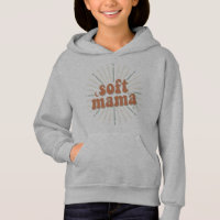 Soft Mama: Retro Groovy Sunburst Motherhood Typogr