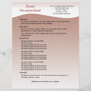 Soft Mauve Custom Resume Template