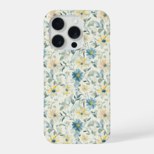 Soft Meadow Daisy Watercolor iPhone 15 Pro Case
