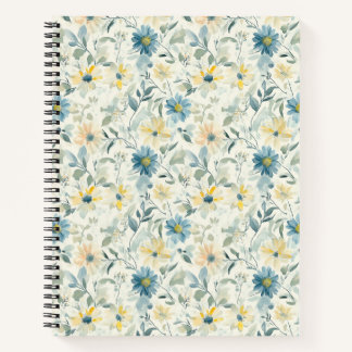 Soft Meadow Daisy Watercolor Notebook