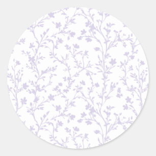 Soft Meadow Dusty Lavender - Neutral Classic Round Sticker