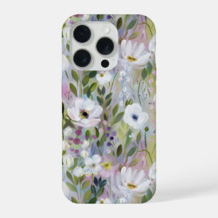 Soft Meadow Floral Watercolor iPhone 15 Pro Case