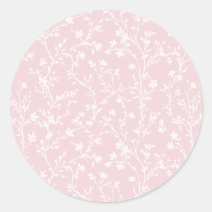 Soft Meadow Neutral - Blush Pink Classic Round Sticker