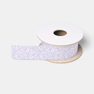 Soft Meadow Neutral - Dusty Lavender Satin Ribbon