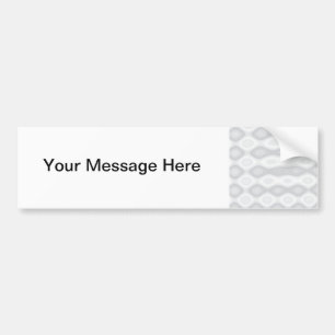 Soft Metallic Pattern in Silver Colours Bumper Sticker