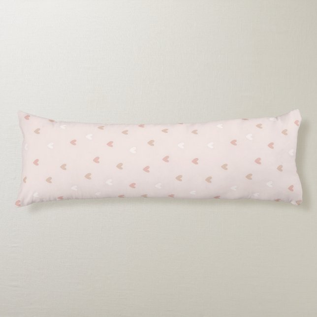 Soft Minimal Heart Pattern Body Cushion (Front)