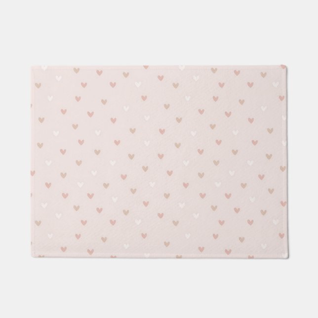 Soft Minimal Heart Pattern Doormat (Front)