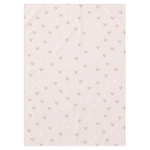 Soft Minimal Heart Pattern Tablecloth