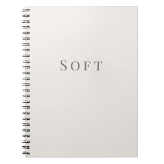 Soft – Minimal Typography Notebook