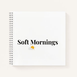 Soft Mornings Minimalist Journal Notebook