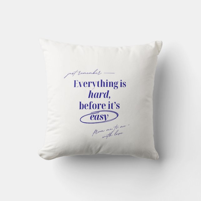 Soft Motivational Pillow (Front)