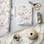 Soft Muted Earthy Tone Floral Watercolor Wedding Wrapping Paper<br><div class="desc">Elevate your special day with this elegant watercolor wedding wrapping paper, featuring a harmonious blend of muted pastels such as peach, beige, dusty blue, and soft greens. The delicate floral design creates a serene, natural aesthetic, perfect for couples seeking a romantic and timeless look with a warm, earthy touch. Personalise...</div>