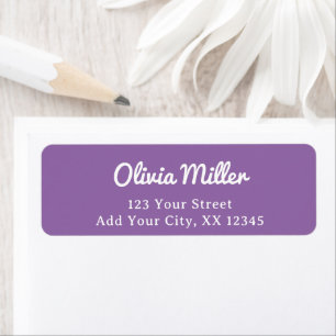 Soft Muted Lavender - Trendy Address Label Return Address Label