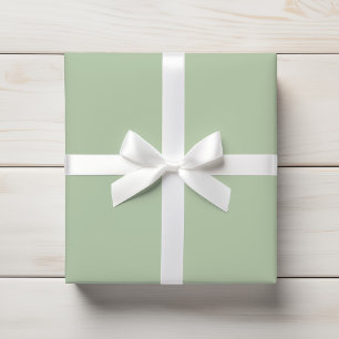 Soft Muted Seafoam Mint Green Solid Wrapping Paper