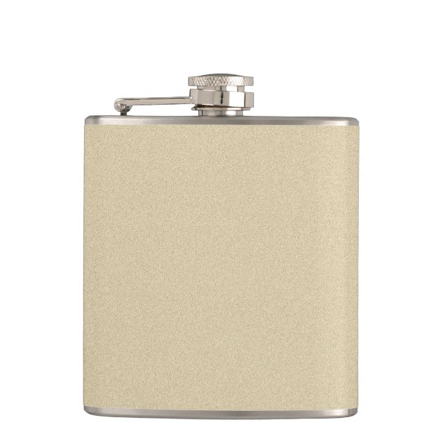 Soft Natural Sand Background Hip Flask (Front)