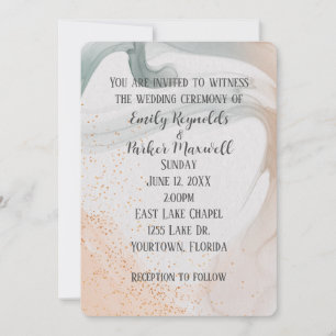 Soft Neutral Abstract Design Invitation
