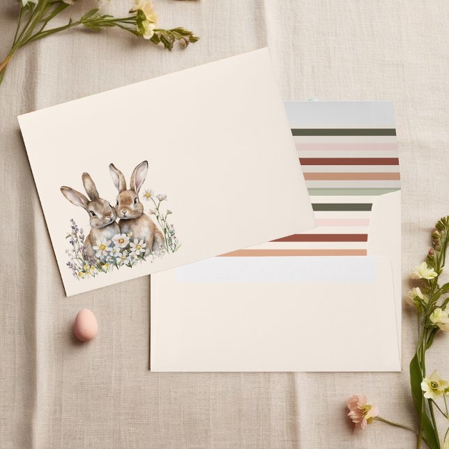 Soft Neutral Easter Bunny Envelope (Soft Neutral Easter Bunny Envelope)