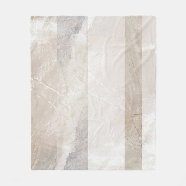 Soft neutral geometric stripe abstract blanket (Front)