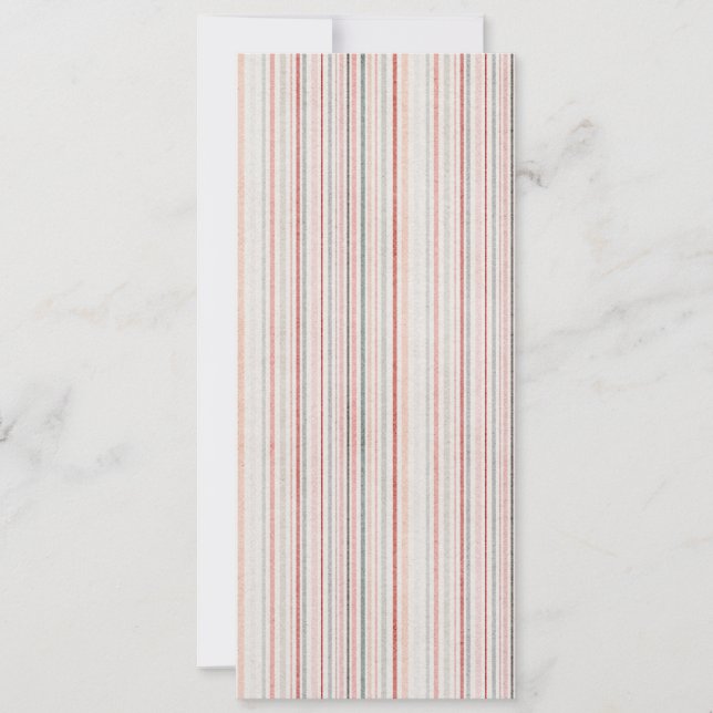 Soft Neutral Stripe Invitation (Front)