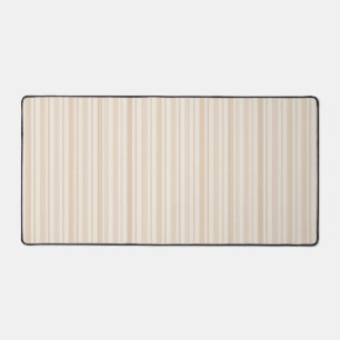 Soft Neutral Stripe Pattern Desk Mat