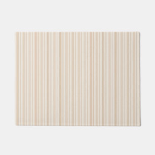 Soft Neutral Stripe Pattern Doormat
