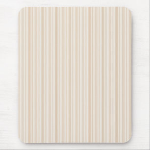 Soft Neutral Stripe Pattern Mouse Pad