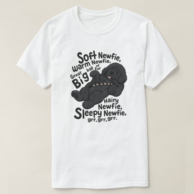 Soft Newfie Poem T-Shirt (Design Front)