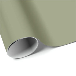 Soft Olive Green Solid Wrapping Paper